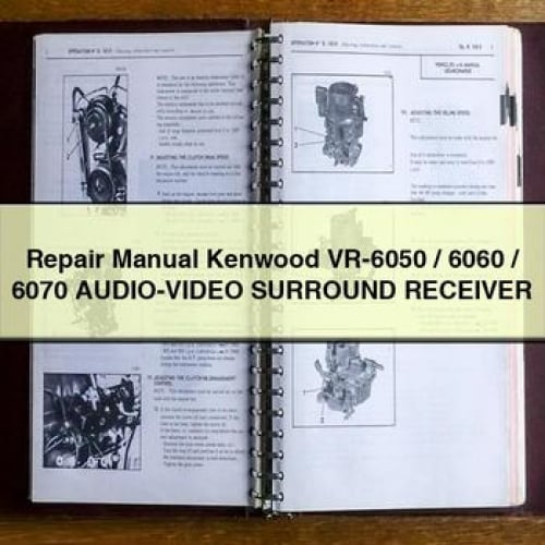 Repair Manual Kenwood VR-6050 / 6060 / 6070 AUDIO-Video SURROUND Receiver PDF Download