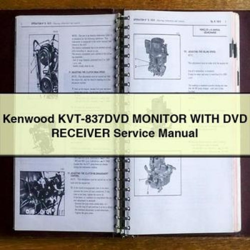 Kenwood KVT-837DVD MONITOR WITH DVD Receiver Service Manual PDF Download