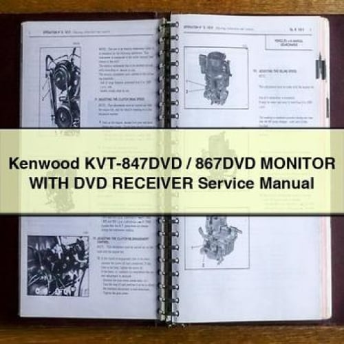 Kenwood KVT-847DVD / 867DVD MONITOR WITH DVD Receiver Service Manual PDF Download