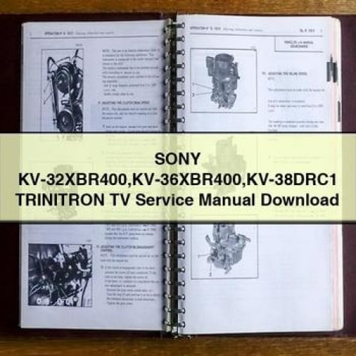 SONY KV-32XBR400 KV-36XBR400 KV-38DRC1 TRINITRON TV Service Manual Download PDF