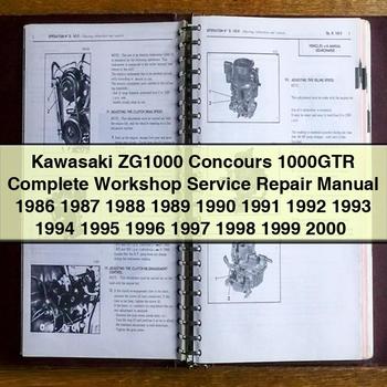 Kawasaki ZG1000 Concours 1000GTR Complete Workshop Service Repair Manual 1986 1987 1988 1989 1990 1991 1992 1993 1994 1995 1996 1997 1998 1999 2000