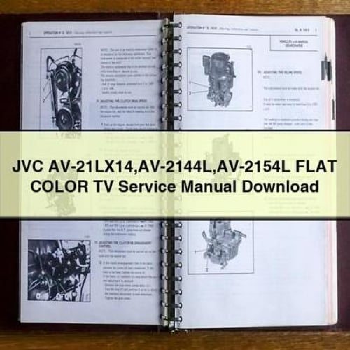 JVC AV-21LX14 AV-2144L AV-2154L FLAT Color TV Service Manual Download PDF