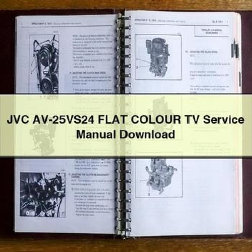 JVC AV-25VS24 FLAT COLOUR TV Service Manual Download PDF