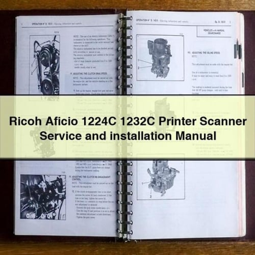 Ricoh Aficio 1224C 1232C Printer Scanner Service and installation Manual PDF Download