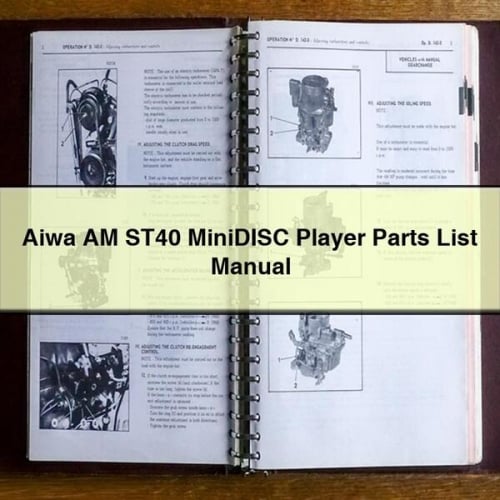 Aiwa AM ST40 MINIDISC Player Parts List Manual PDF Download