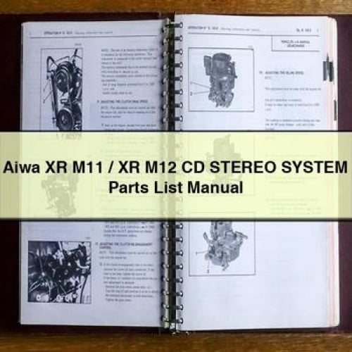 Aiwa XR M11 / XR M12 CD Stereo System Parts List Manual PDF Download