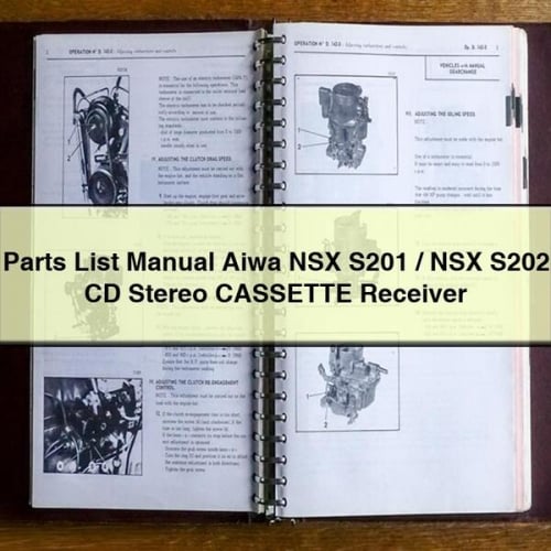 Parts List Manual Aiwa NSX S201 / NSX S202 CD Stereo CASSETTE Receiver PDF Download