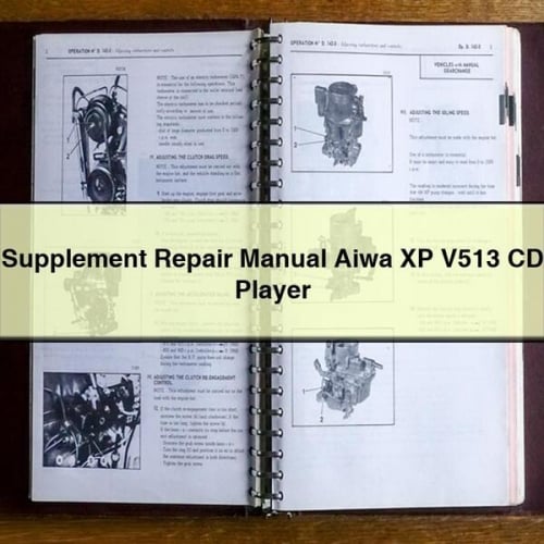 Supplement Repair Manual Aiwa XP V513 CD Player PDF Download