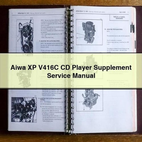 Aiwa XP V416C CD Player Supplement Service Manual PDF Download