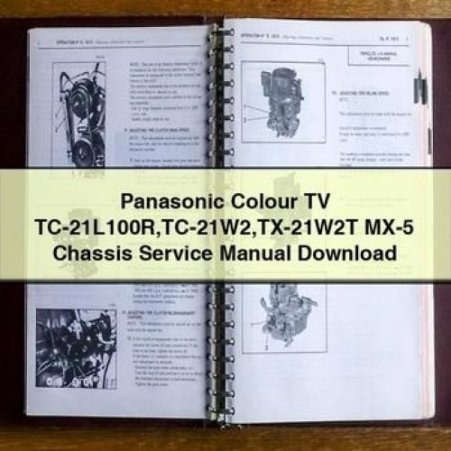 Panasonic Colour TV TC-21L100R TC-21W2 TX-21W2T MX-5 Chassis Service Manual Download PDF