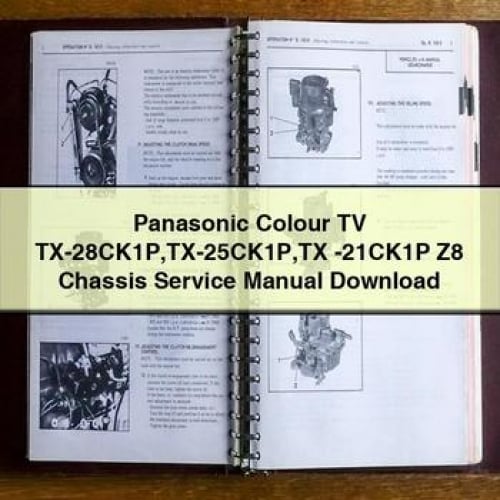 Panasonic Colour TV TX-28CK1P TX-25CK1P TX -21CK1P Z8 Chassis Service Manual Download PDF