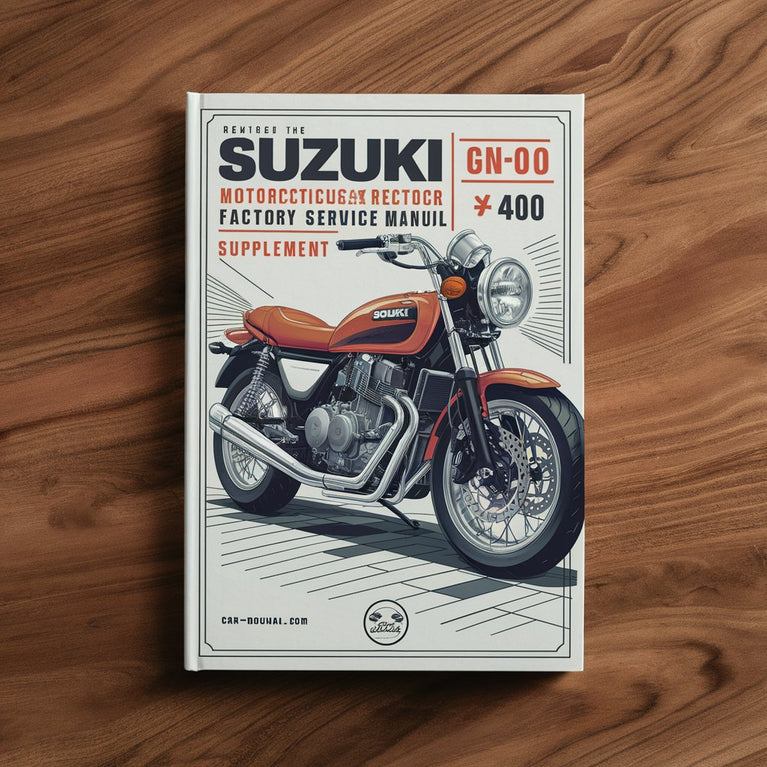 Manual de reparación y servicio de fábrica de motocicletas Suzuki GN400 SUPLEMENTO - GN 400 - -