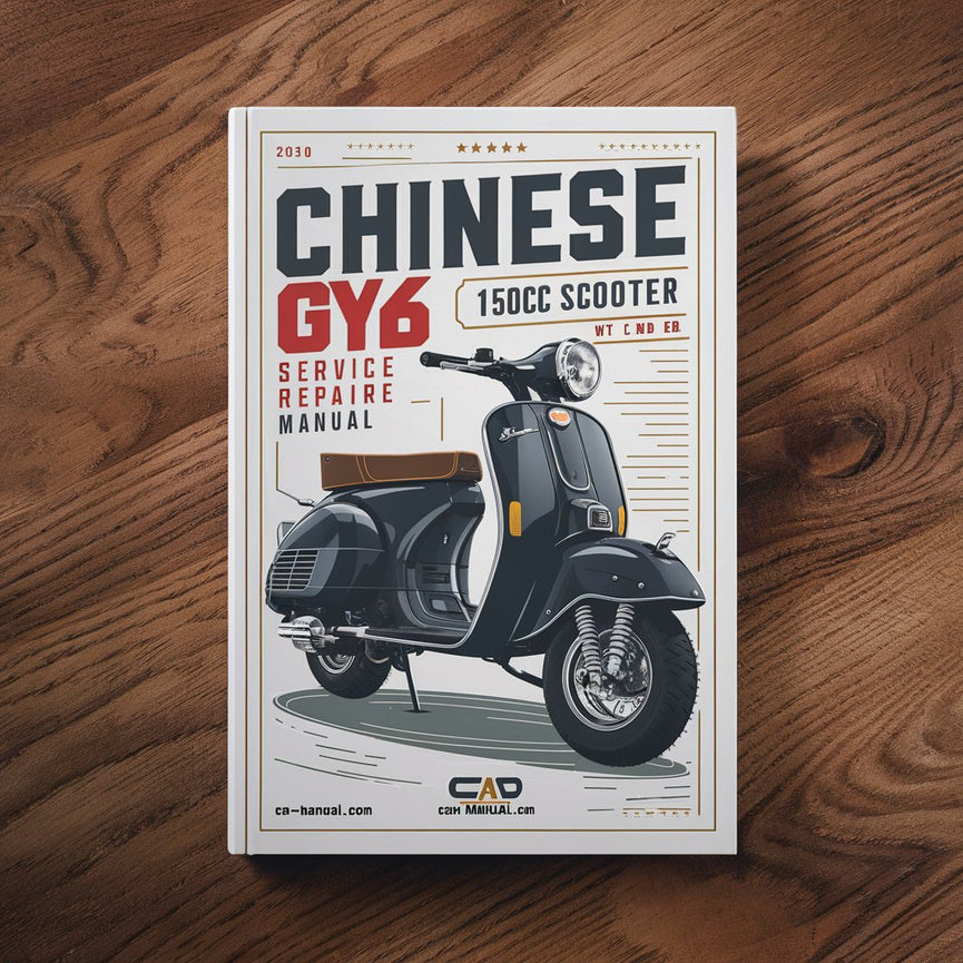 Chinese GY6 150cc Scooter Service Repair Manual WC 2nd Ed.