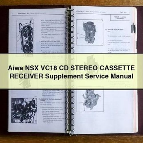 Aiwa NSX VC18 CD Stereo CASSETTE Receiver Supplement Service Manual PDF Download