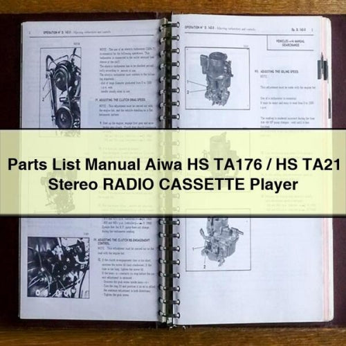 Parts List Manual Aiwa HS TA176 / HS TA21 Stereo RADIO CASSETTE Player PDF Download