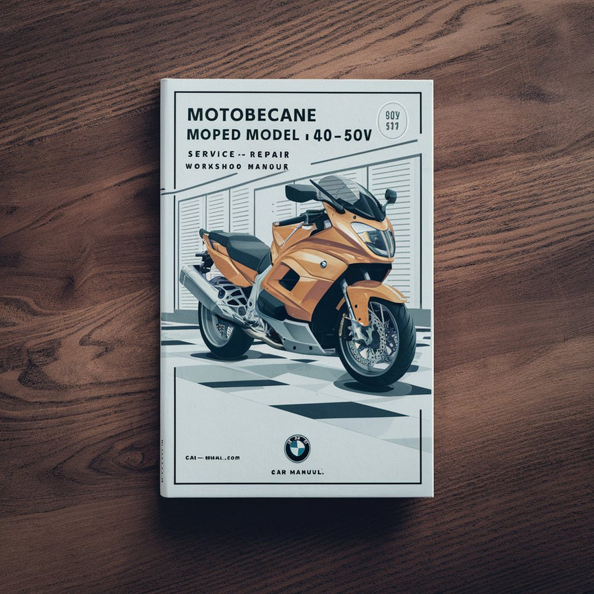 Motobecane Moped Model 40 50 50V and 7 Service Repair Workshop Manual-