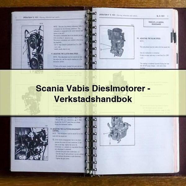 Scania Vabis Dieselmotorer-Verkstadshandbok