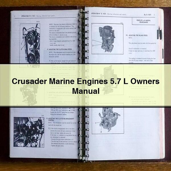 Manual del propietario de Crusader Marine Engines 5.7 L