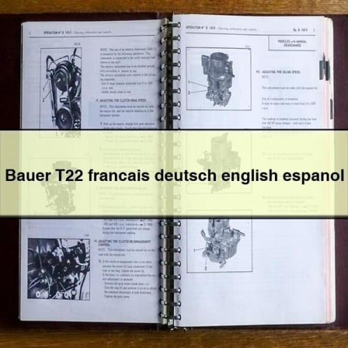 Bauer T22 francais deutsch english espanol