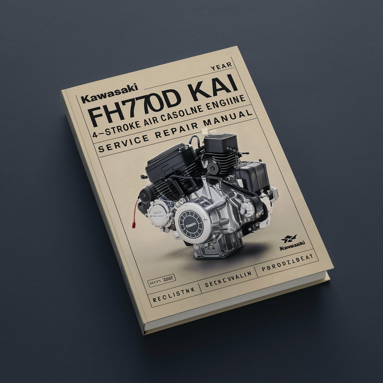 Kawasaki FH770D KAI 4-Stroke Air-Cooled Gasoline Engine Service Repair Manual-PDF