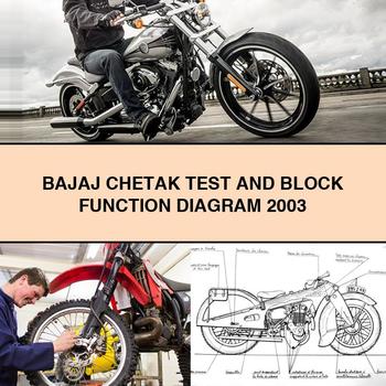 BAJAJ CHETAK Test And BLOCK Function Diagram 2003