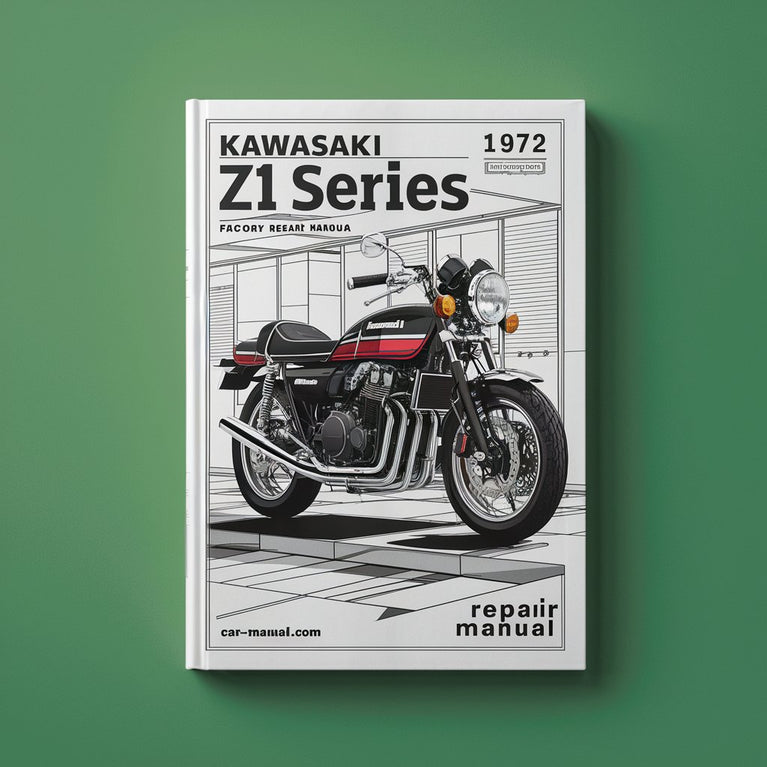 Manual de reparación y servicio de fábrica de la Kawasaki Z1 Z Series 1972