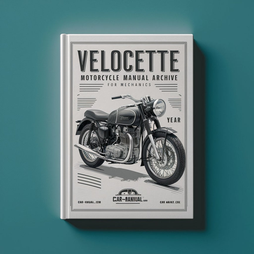 Archivo de Manual de Motocicletas Velocette para Mecánicos