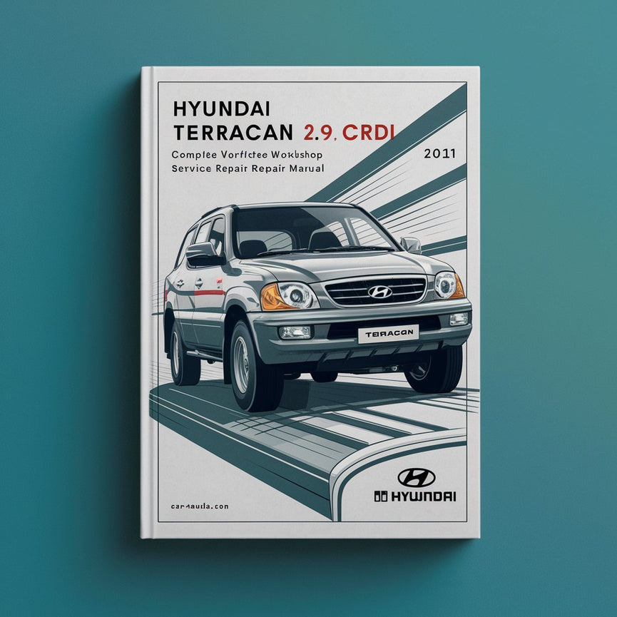 Manuel de réparation et d'entretien complet du moteur diesel Hyundai Terracan 2.9 Crdi 2005 2006 2007 2008 2009 2010 2011