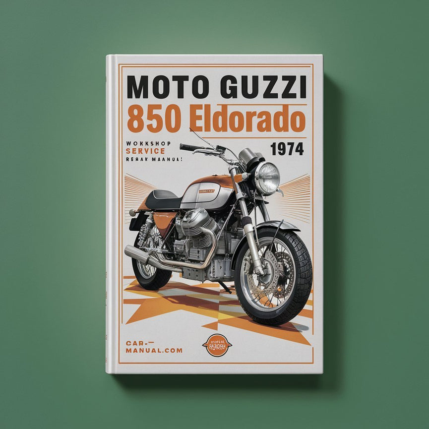 Manuel d'entretien et de réparation de la Moto Guzzi 850 Eldorado 1972-1974