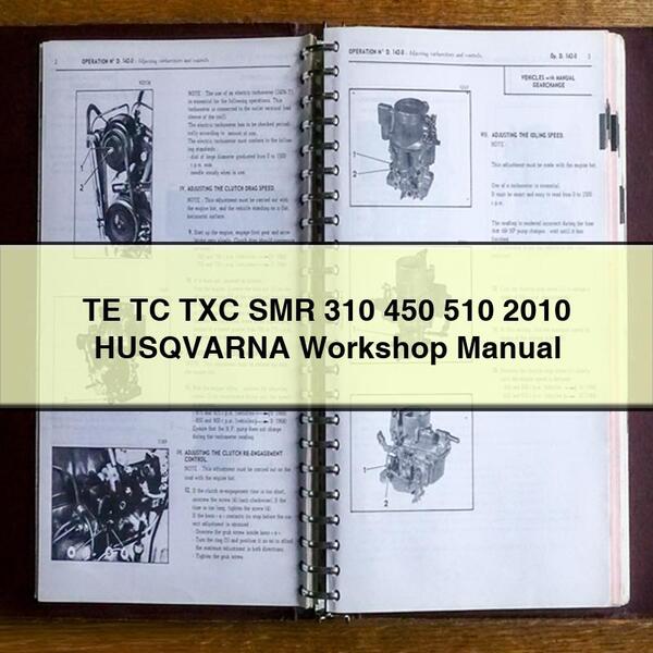 TE TC TXC SMR 310 450 510 2010 HUSQVARNA Workshop Manual