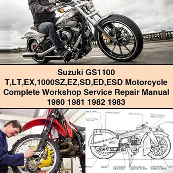 Suzuki GS1100 T LT EX 1000SZ EZ SD ED ESD Motorcycle Complete Workshop Service Repair Manual 1980 1981 1982 1983