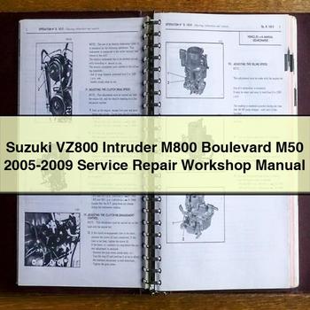 Manual de taller y reparación de Suzuki VZ800 Intruder M800 Boulevard M50 2005-2009