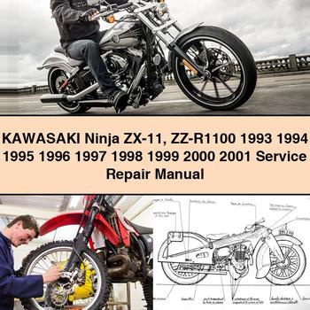 KAWASAKI Ninja ZX-11 ZZ-R1100 1993 1994 1995 1996 1997 1998 1999 2000 2001 Service Repair Manual