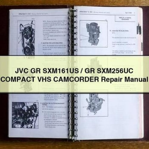 JVC GR SXM161US / GR SXM256UC Compact VHS CAMCORDER Repair Manual PDF Download