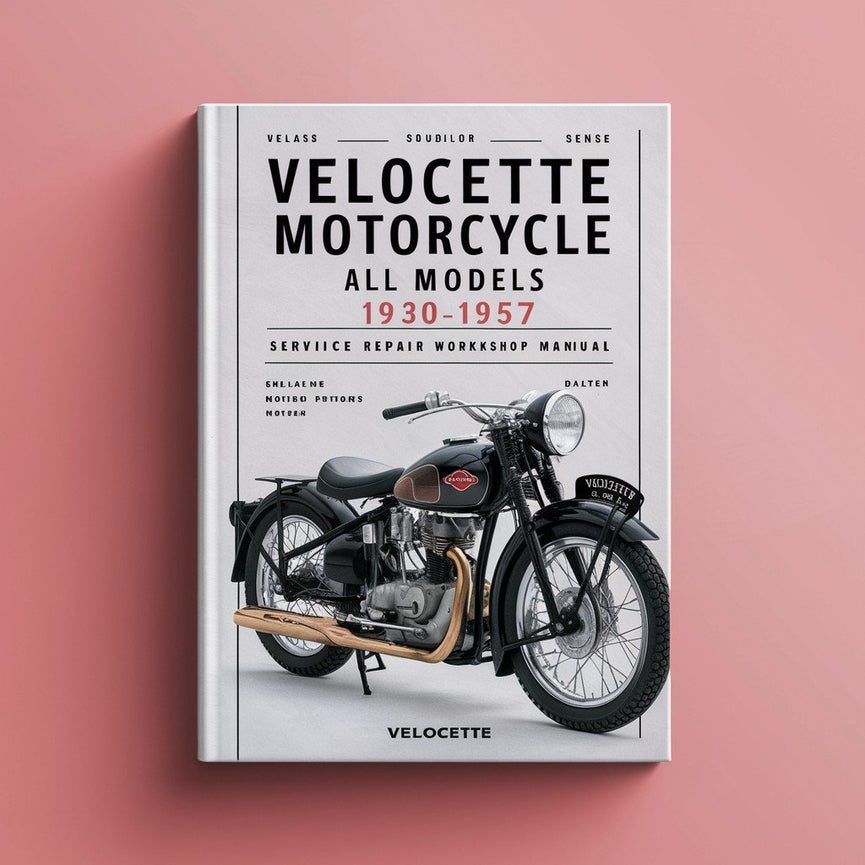 Manuel d'atelier de réparation et d'entretien de motos Velocette tous modèles 1930-1957