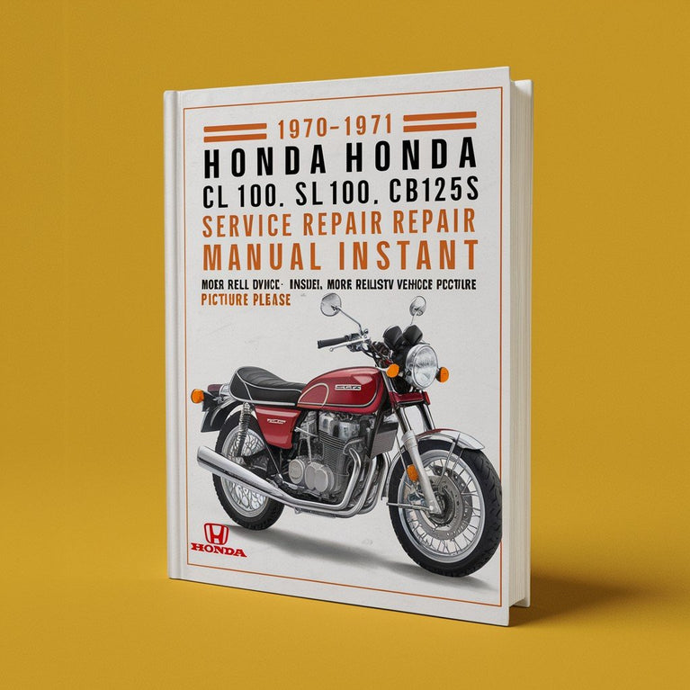 Manual de servicio y reparación de Honda CB100 CL100 SL100 CB125S CD125S SL125 1970-1971