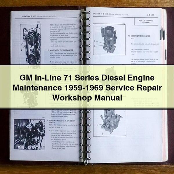 GM In-Line 71 Series Diesel Engine Maintenance 1959-1969 Service Repair Workshop Manual