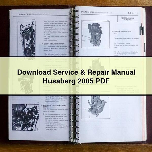 Service & Repair Manual Husaberg 2005