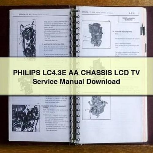 PHILIPS LC4.3E AA CHASSIS LCD TV Service Manual Download PDF