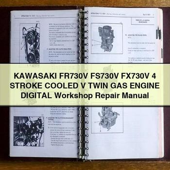 KAWASAKI FR730V FS730V FX730V 4 STROKE COOLED V TWIN GAS Engine Digital Workshop Repair Manual