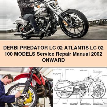 Manual de servicio y reparación de modelos DERBI PREDATOR LC 02 ATLANTIS LC 02 100 2002 en adelante