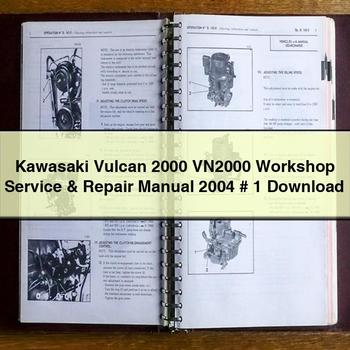 Kawasaki Vulcan 2000 VN2000 Workshop Service & Repair Manual 2004 # 1