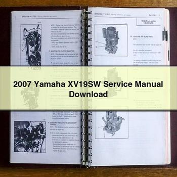 Manual de servicio y reparación de Yamaha XV19SW 2007