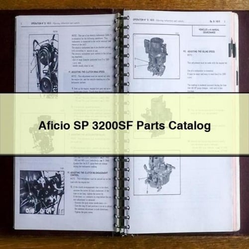 Aficio SP 3200SF Parts Catalog