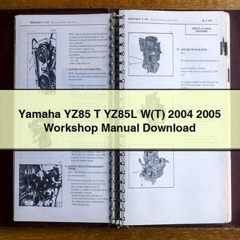 Yamaha YZ85 T YZ85L W(T) 2004 2005 Workshop Manual