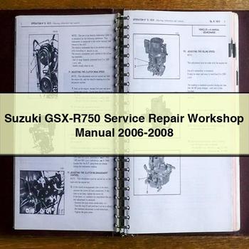 Suzuki GSX-R750 Service Repair Workshop Manual 2006-2008