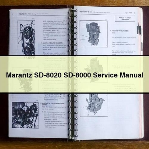 Manuel de réparation et d'entretien Marantz SD-8020 SD-8000