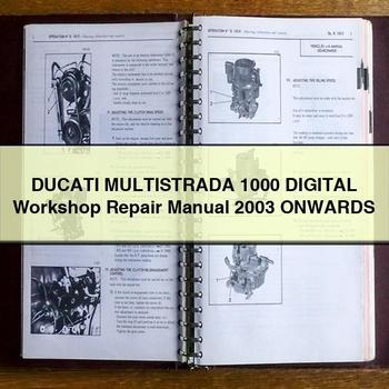 DUCATI MULTISTRADA 1000 Digital Workshop Repair Manual 2003 ONWARDS