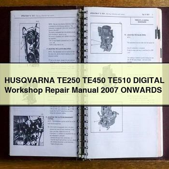 HUSQVARNA TE250 TE450 TE510 Digital Workshop Repair Manual 2007 ONWARDS