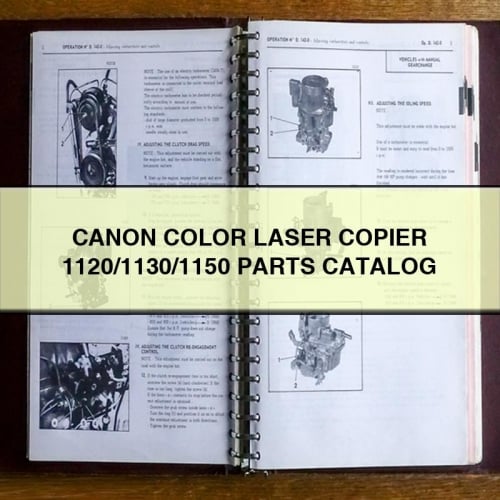 CANON Color LASER COPIER 1120/1130/1150 Parts Catalog